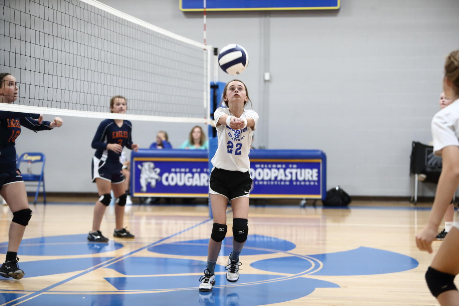 Small Goodpasture 7th And 8th Grade Volleyball Team Vs Nashville 